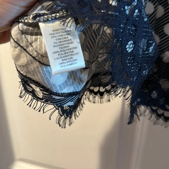 Ann Taylor Polka Dot Peplum Blouse - Picture 7 of 8